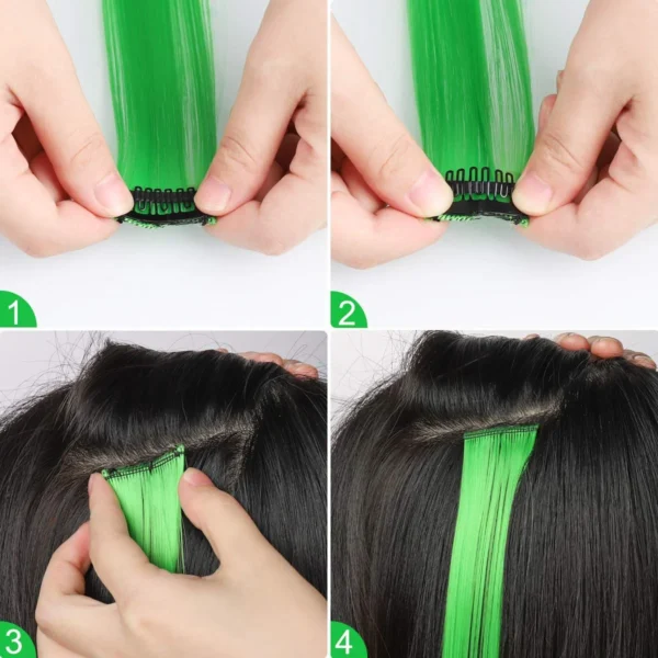 clip in colored hair extensions