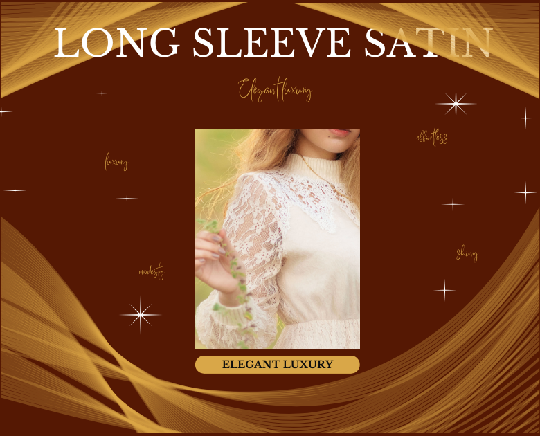 long sleeve satin