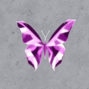 Butterfly Pink Vector Art