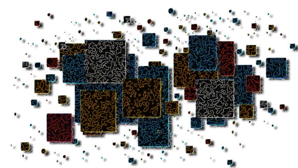 square abstract art design