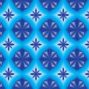 Flower pattern blue