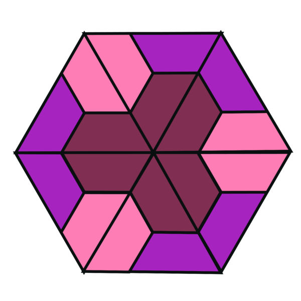 seamless geometric purple