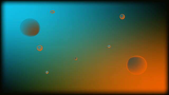 abstract art bubble game