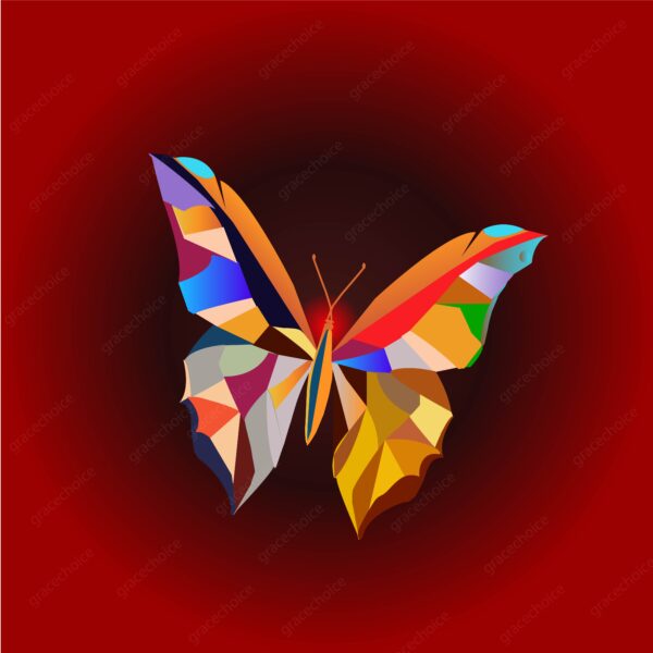 Butterfly Template Red