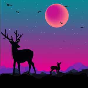 vector art deer