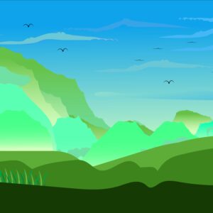 vector background landscape green