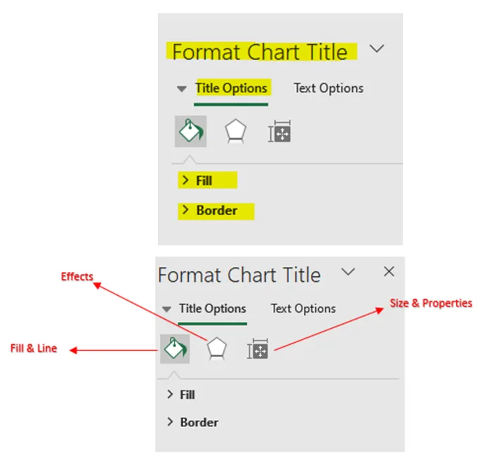 format chart title in excel