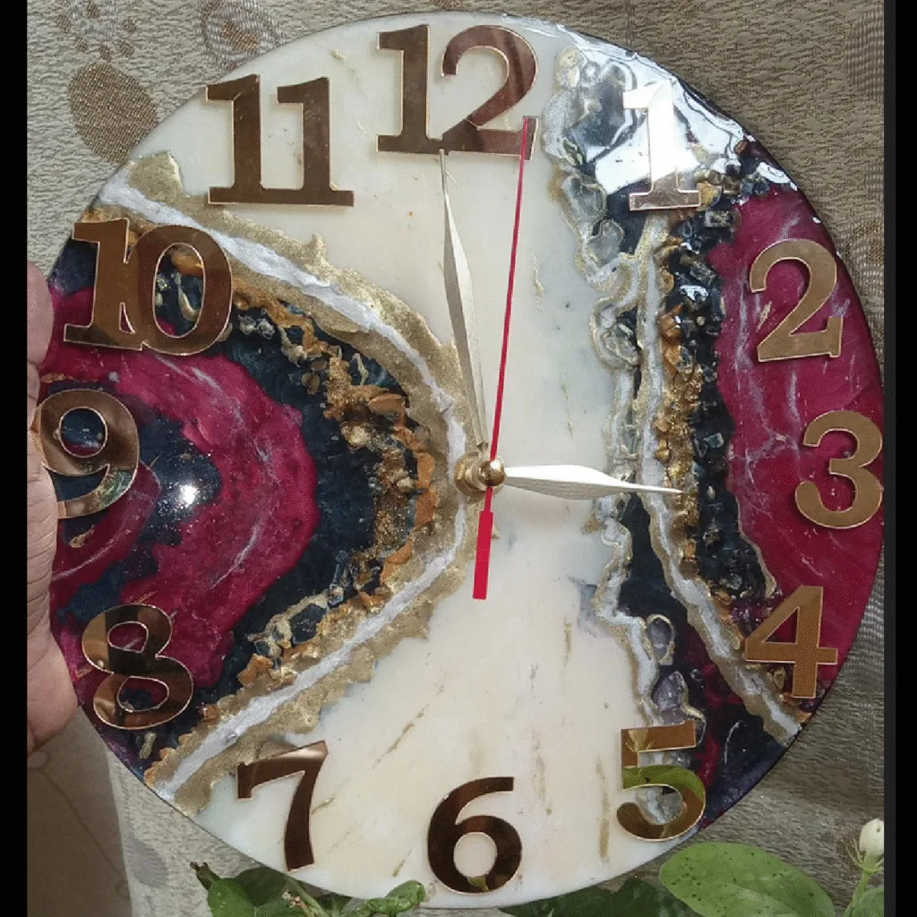 resin clock