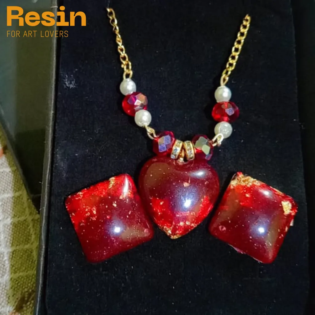resin red locket