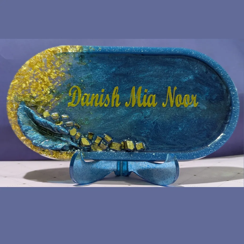 resin name plate design